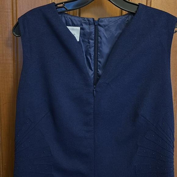 AKRIS PUNTO starburst angora/wool fully lined shift dress US 10 F 42 - Picture 7 of 8